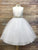 Satin and Tulle Two-Tone Flower Elegant Girl Dress