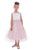 Satin and Tulle Two-Tone Flower Elegant Girl Dress