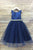 Satin and Tulle Two-Tone Flower Elegant Girl Dress