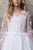 3/4 Sleeves lace appliques tulle dress C326