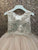 Multi Tiered  Tulle Skirt with Hand Beaded 3D applique on top flower girl  dress 324