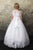 ON SALE  Floral Embroidery Multi-Layer Tulle Communion Flower Girl Dress C332