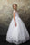 ON SALE  Floral Embroidery Multi-Layer Tulle Communion Flower Girl Dress C332