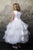 The Lavish Multi-Tiered Tutu Tulle White First Communion Dress 324wh