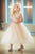 3D Applique Top Satin and Organza Skirt Children dress