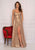 Metallic A-Line Long Gown 10447