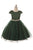 Holiday Sleeve Satin Dress with Tulle Skirt 452
