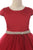 Holiday Sleeve Satin Dress with Tulle Skirt 452