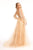 Sequin and Glitter Embellished A-Line Long Dress GL3001