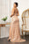 Detachable Skirt Glitter V-Neck Mermaid Long Dress  GL3004