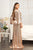 Sequin Cape Sleeve V-Neck Long Dress GL3062
