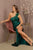 Feather on Shoulder Sequin Embellishment Mermaid Prom Gown GL3129