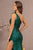 Feather on Shoulder Sequin Embellishment Mermaid Prom Gown GL3129