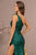 Feather on Shoulder Sequin Embellishment Mermaid Prom Gown GL3129