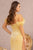 Plunging Neckline Sequin and Feather Embellishment Mermaid Gown GL3149