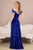 Plunging Neckline Sequin and Feather Embellishment Mermaid Gown GL3149