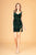 Sequin Embellished Velvet Short Dress  Slit GS3085