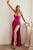 Cowl Neckline Sparkly Evening Gown CD254