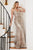 V-Neckline Glitter Embellishment Long Gown J810A