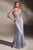 V-Neckline Glitter Embellishment Long Gown J810B