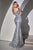 Puff Sleeves Sweetheart Neckline Evening Gown J833