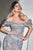 Puff Sleeves Sweetheart Neckline Evening Gown J833