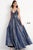 Jovani 06465 Open Back With Cross Spaghetti Straps Prom Gown