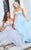 Strapless Sequin Embellishment Long Tulle Gown By Jovani 08417