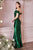 Off-the-Shoulder Satin Floor Bridesmaid or Evening  Gown KV1056