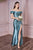 Off-the-Shoulder Satin Floor Bridesmaid or Evening  Gown KV1056