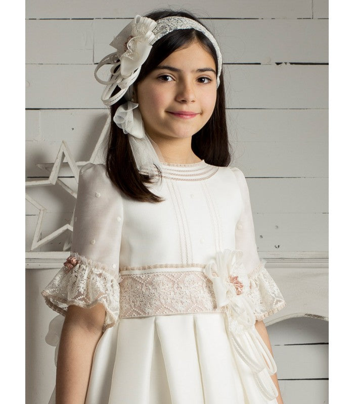 Classy Silk Spanish Communion Gown Marla K256 – Sparkly Gowns