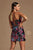 V-Neckline Sequin Short Gown By Nox Anabel R702