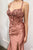 Satin Embellished Lace Slit Evening Prom Dress CDS412
