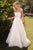 Floral Tulle A-Line Spaghetti Straps Wedding Dress TY15