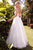 Floral Tulle A-Line Spaghetti Straps Wedding Dress TY15