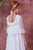French Sleeves Dotted tulle  Custom Sizing Constanza Spanish Communion Gown by Flor de C