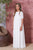 Minimalist Classic  Style Custom Sizing  Crepe Uma  Spanish Communion Gown by Flor de C