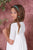 Minimalist Classic  Style Custom Sizing  Crepe Uma  Spanish Communion Gown by Flor de C