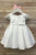 Satin Dress Beaded Short Sleeves Baby Dress