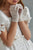 In Stock Size 9 High Waistline Puffed Sleeves  First Communion Dress Celestial 3304